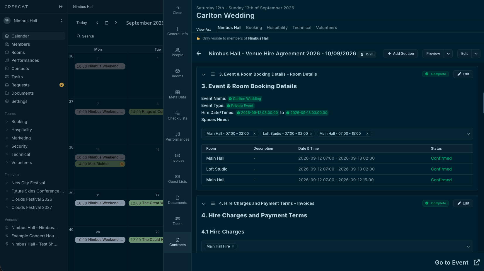 Beta opportunity: Get advance access to our new Contracts feature for events and venues