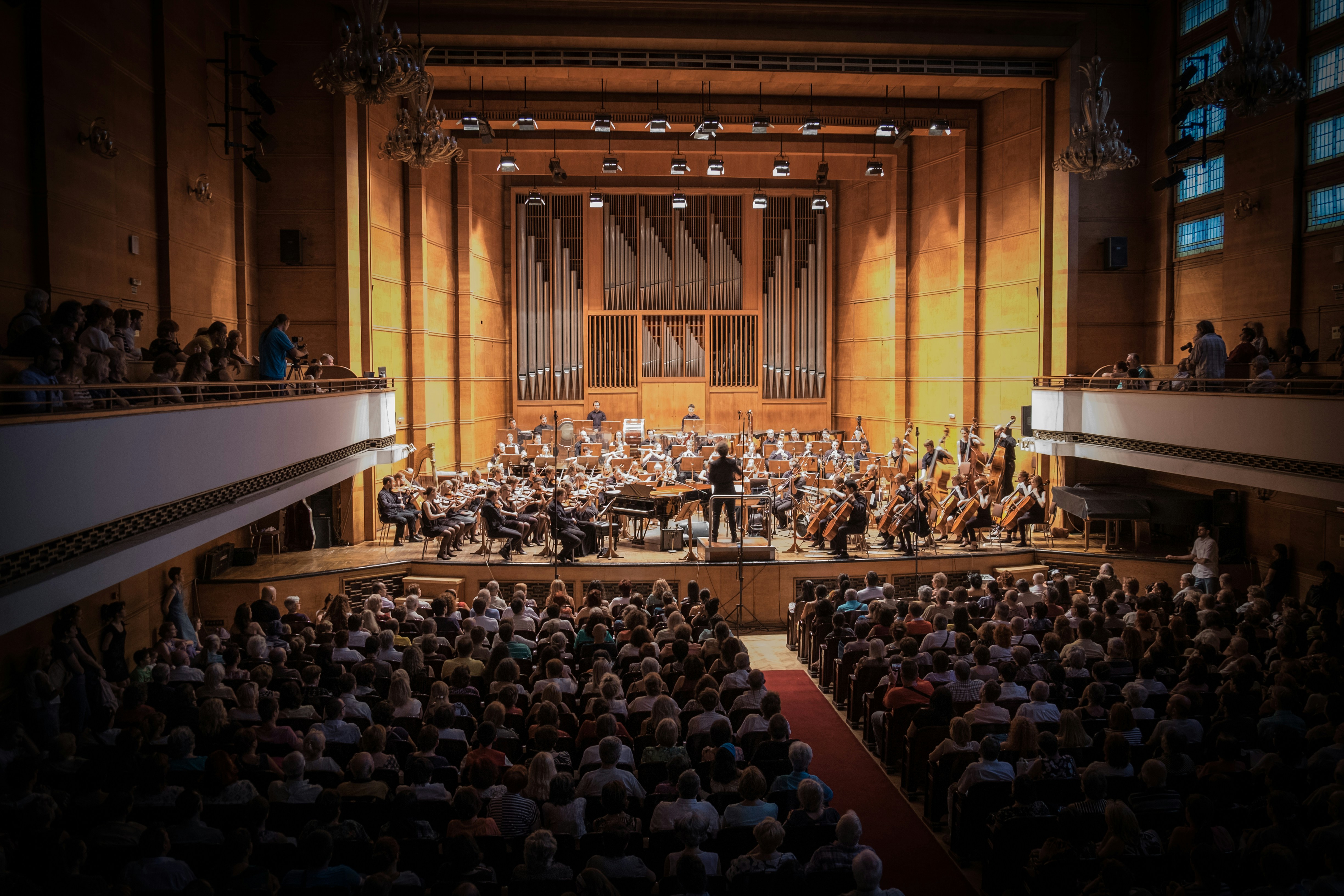 Orchestra at a Concert Hall